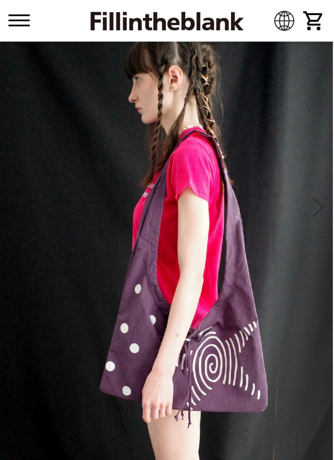 Fillintheblank  멀티백 보라 상품이미지3