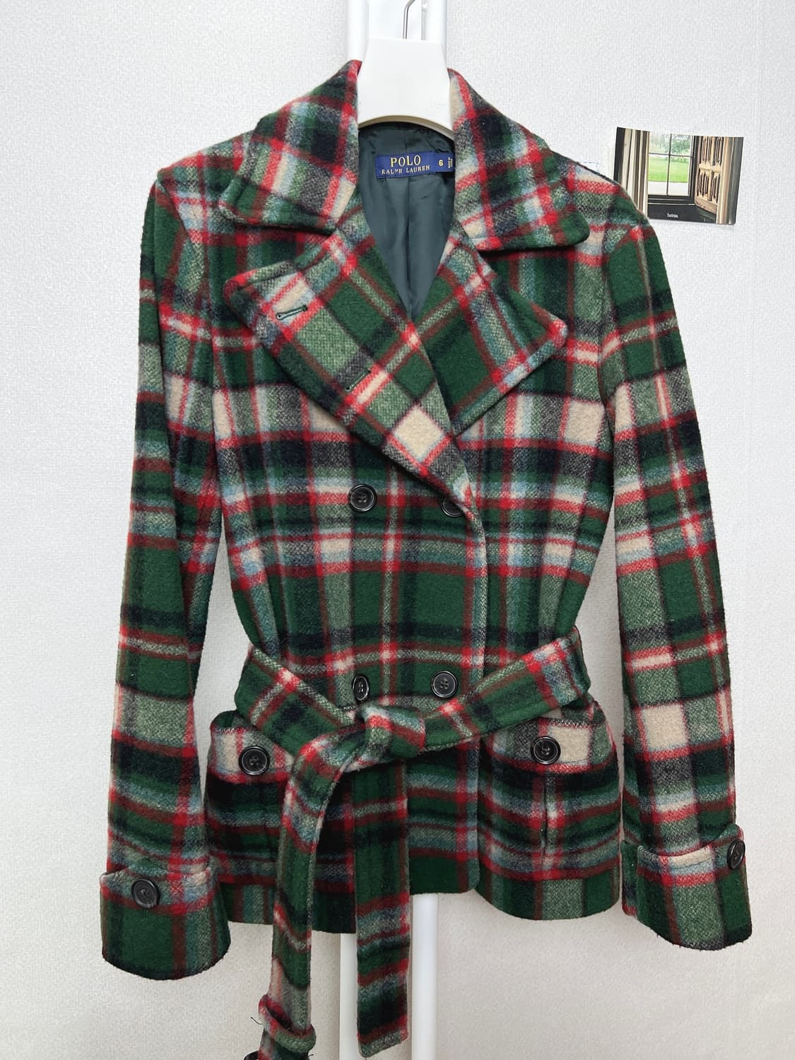 폴로 여성 타탄체크 울자켓 6 상품이미지3