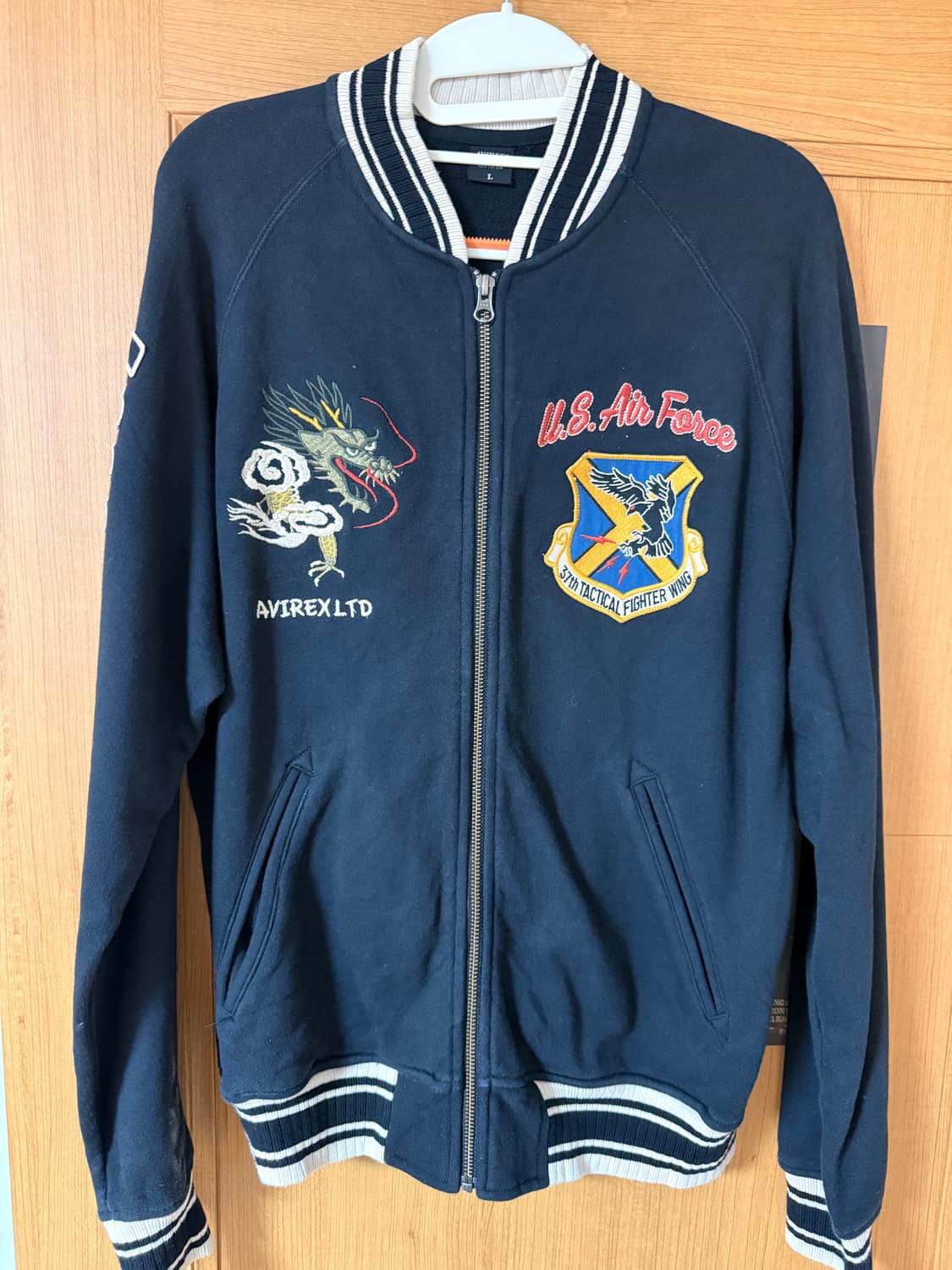 아비렉스 USAF 미공군 집업 져지 상품이미지2