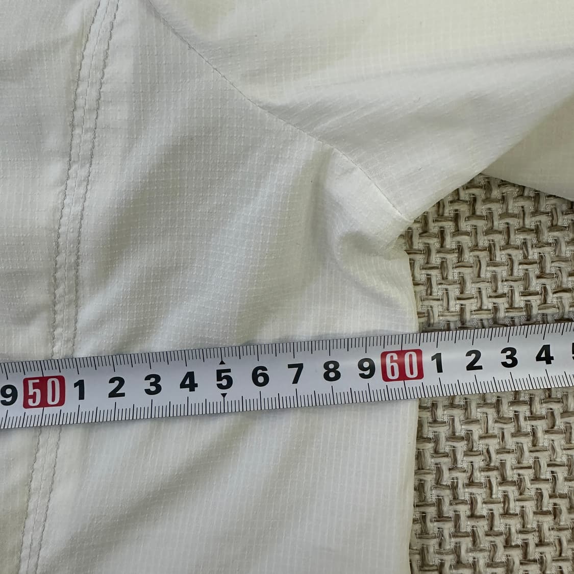 실측확인 빈티지 화이트 경량 집업  0415D 상품이미지4