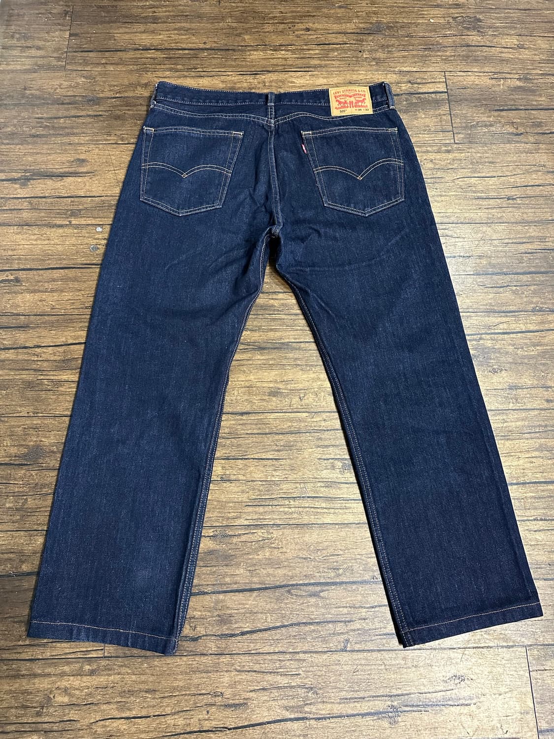 리바이스 LEVIS 505 레귤러핏 진청 데님 팬츠 W36 L32 상품이미지1