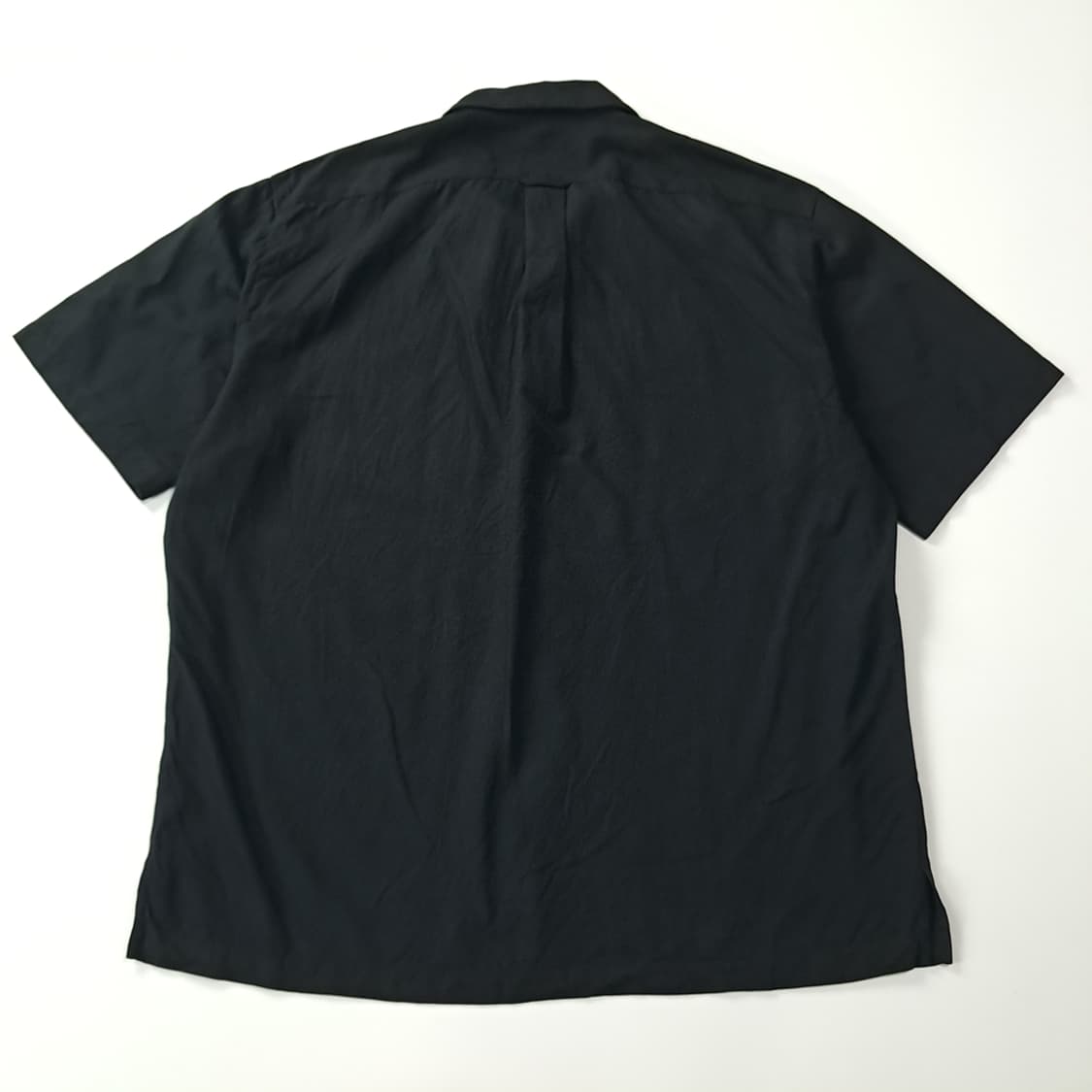 CK452 L 폴로 90s 실크 박스핏 블랙 반팔 셔츠 남방 상품이미지6