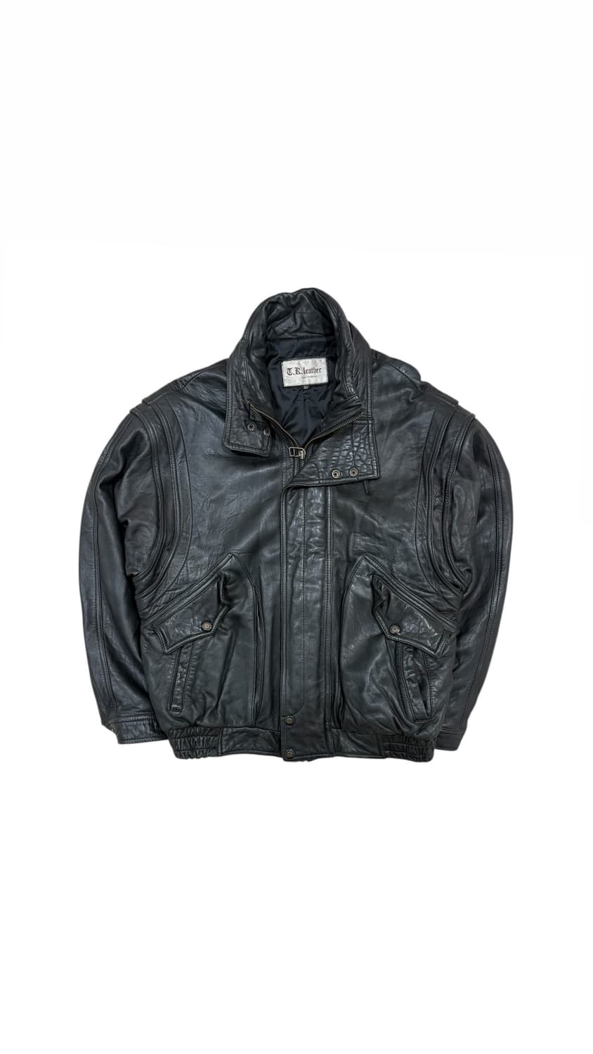 Vintage T.K. Leather 리얼레더 블랙 소가죽 자켓 상품이미지1