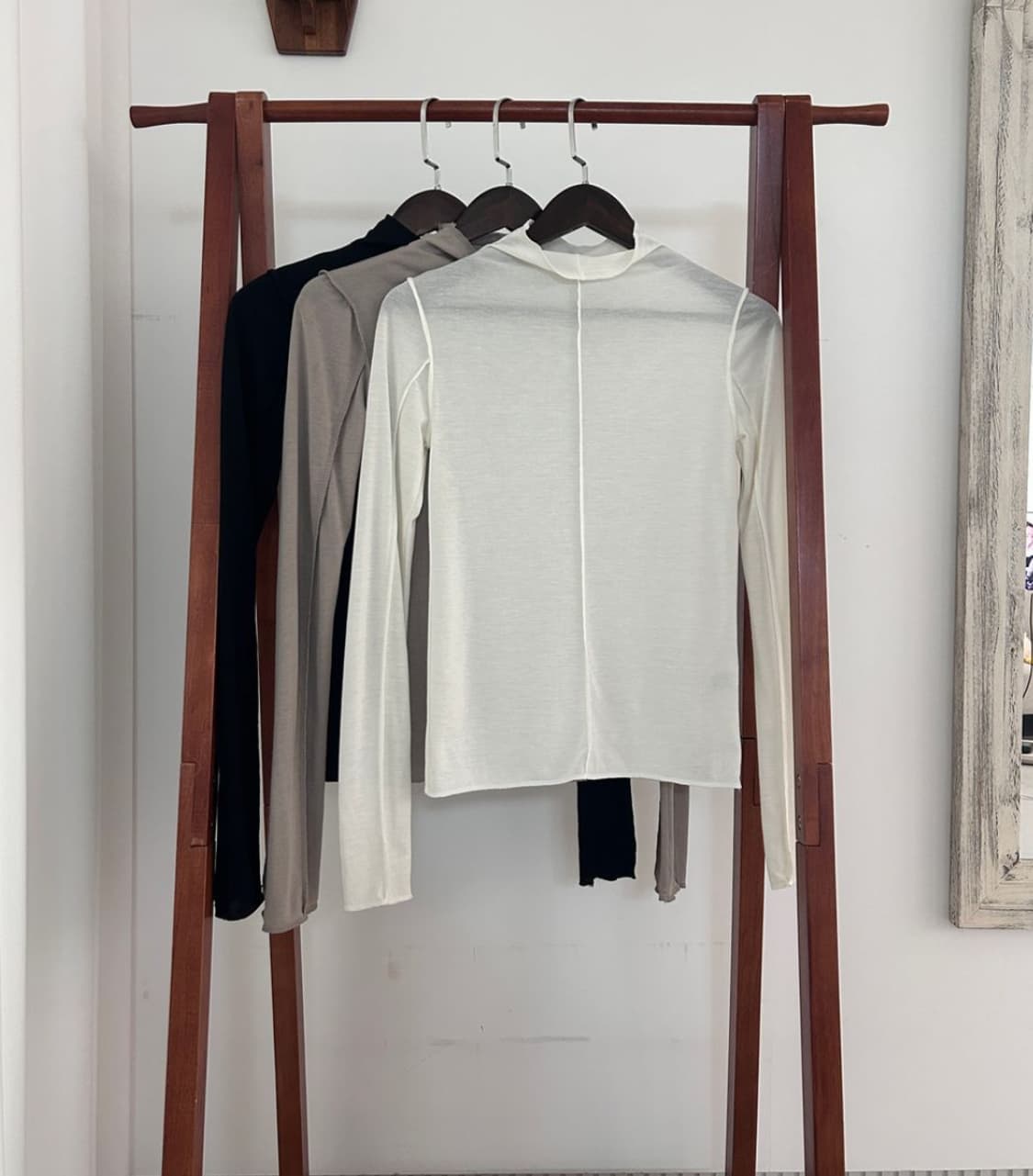 [H.Q] See-through layered T-shirt 상품이미지5