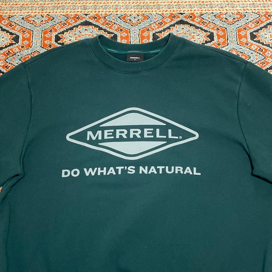 머렐 시그니처로고 딥그린 맨투맨 티셔츠 남성105 상품이미지2