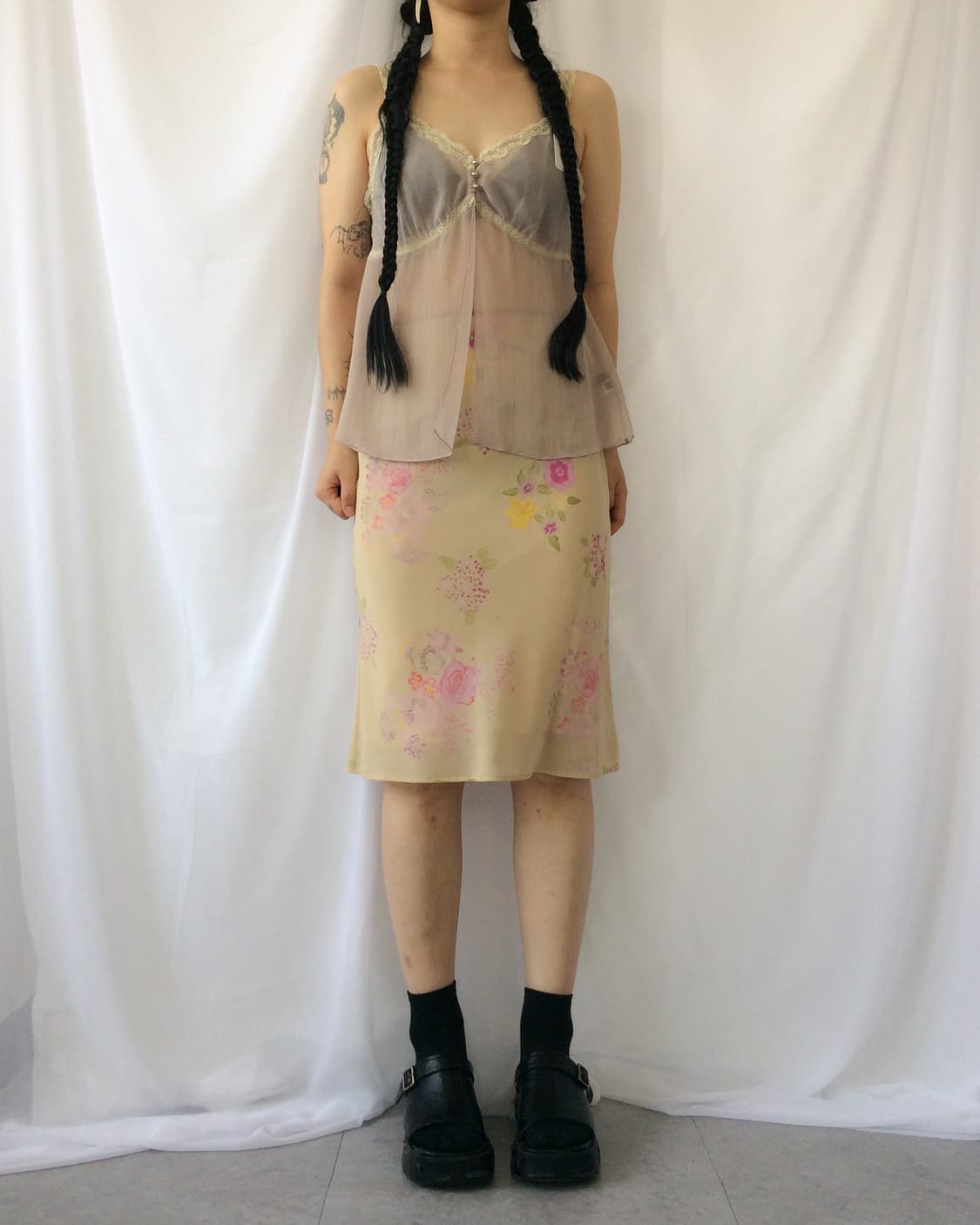 Lace trimming sleeveless 상품이미지6
