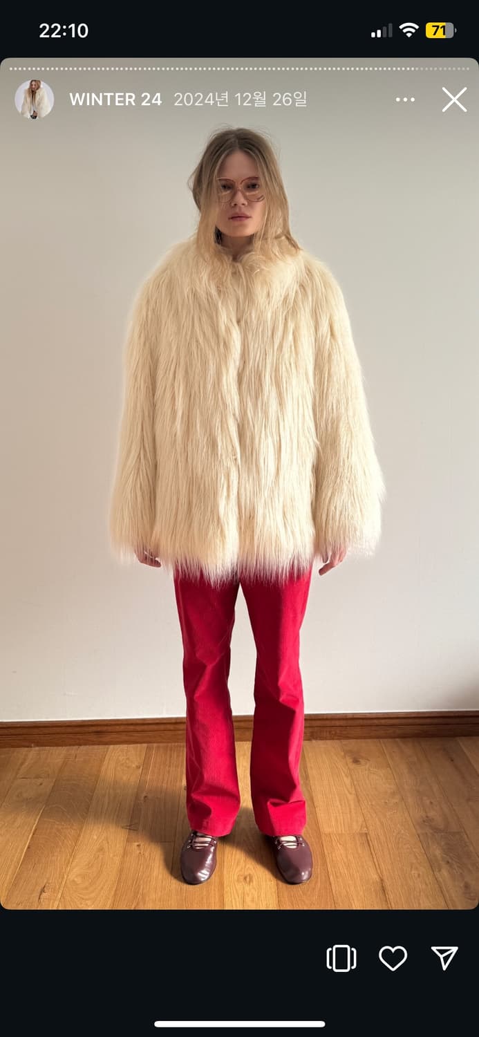 (삽니다) 데어드 퍼자켓 SHEARING FAUX FUR JACKET  상품이미지4