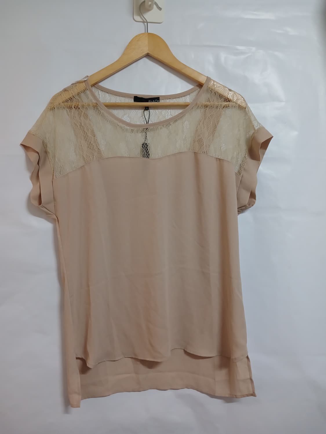 (88,새상품)made in USA 레이스 시스루 블라우스 상품이미지1