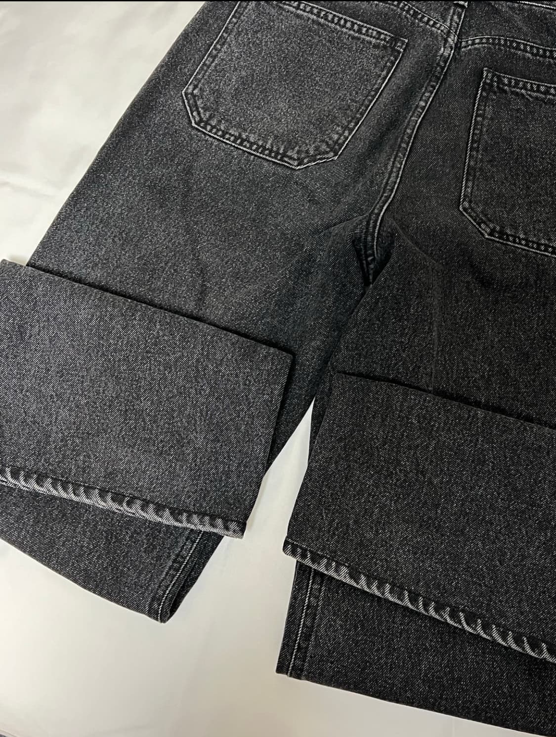 STU 데님 팬츠 블랙 흑청 상품이미지8