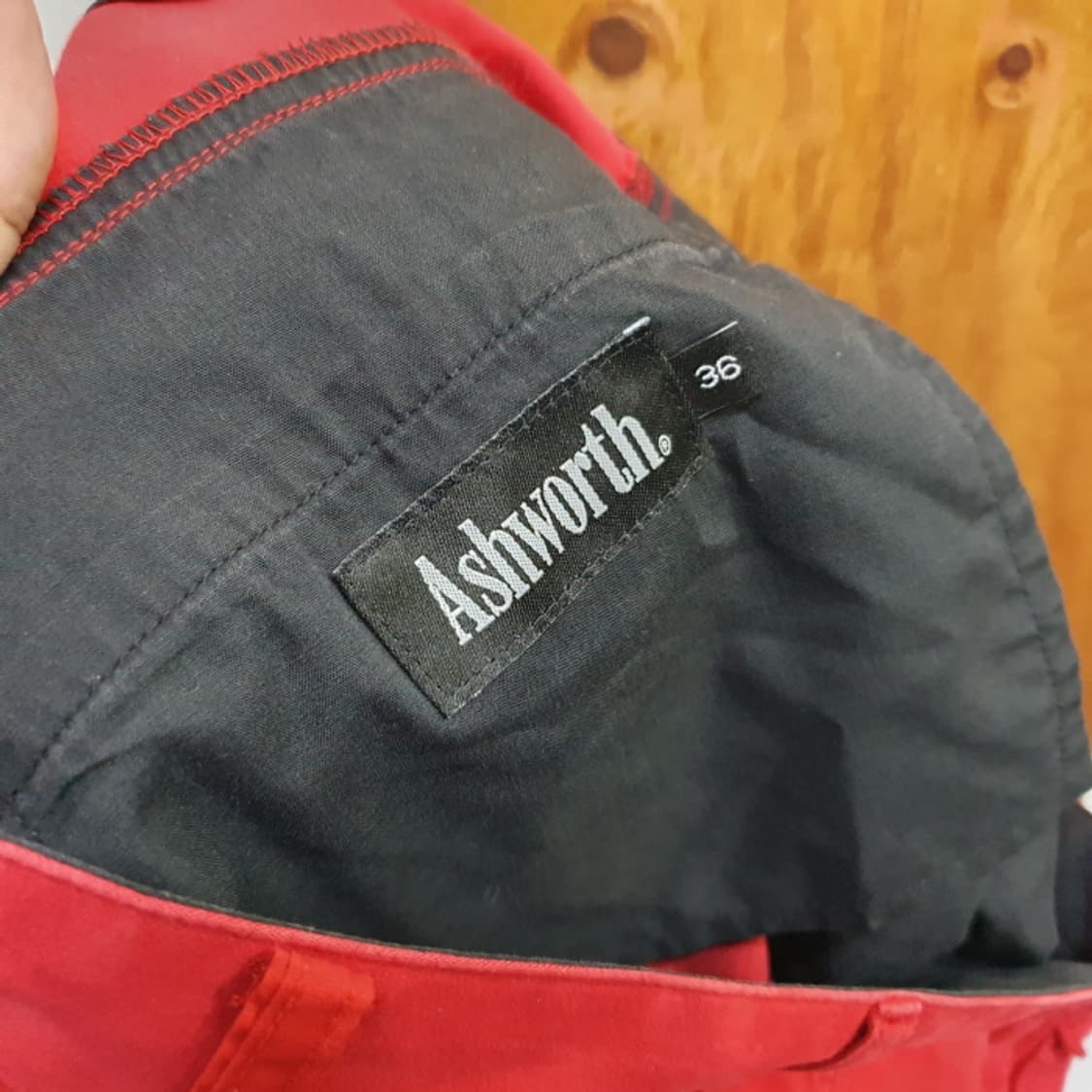 애시워스 빨강 남자 골프바지(36) 상품이미지4