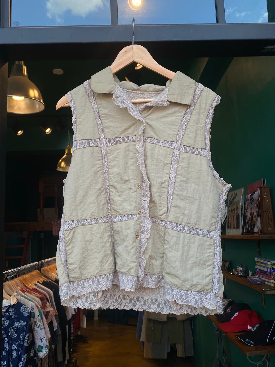 Japanese Y2K vest blouse 상품이미지1