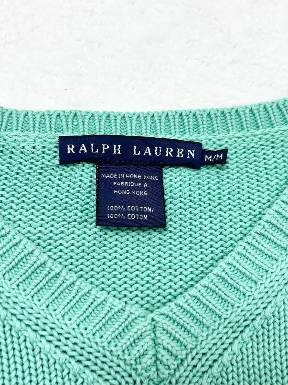 폴로 레몬포니 피스타치오 브이넥 니트 상품이미지7