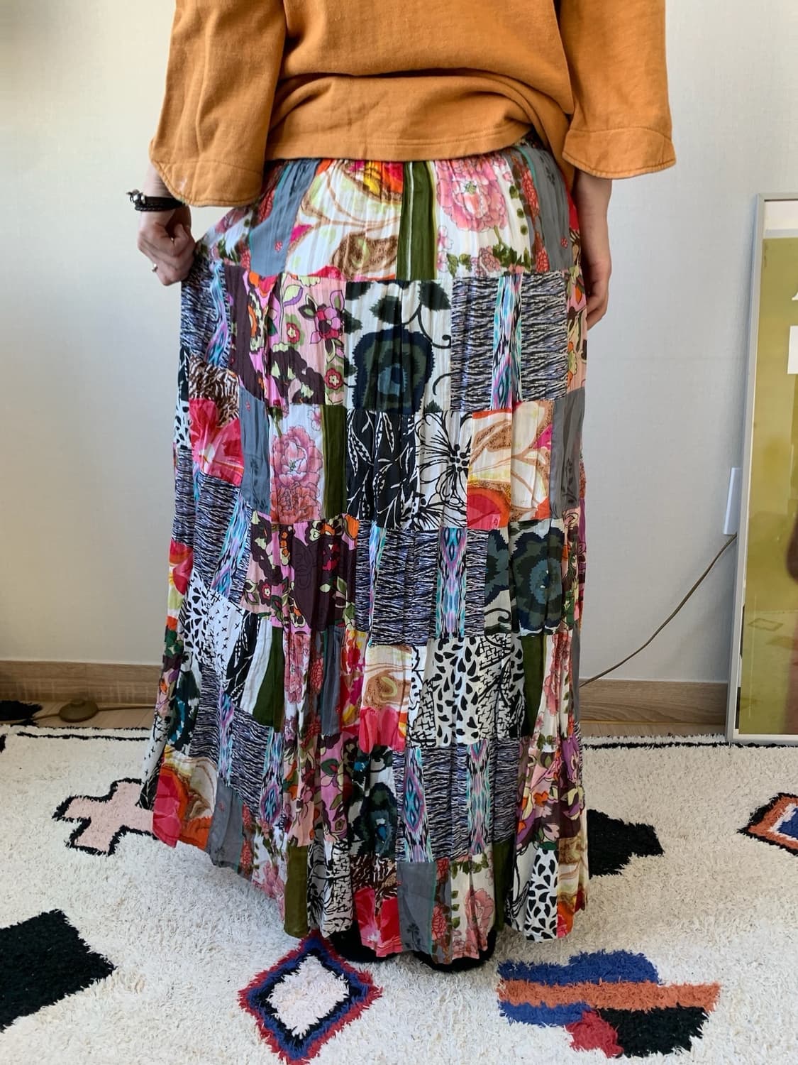 ethnic maxi patchwork skirt 상품이미지4