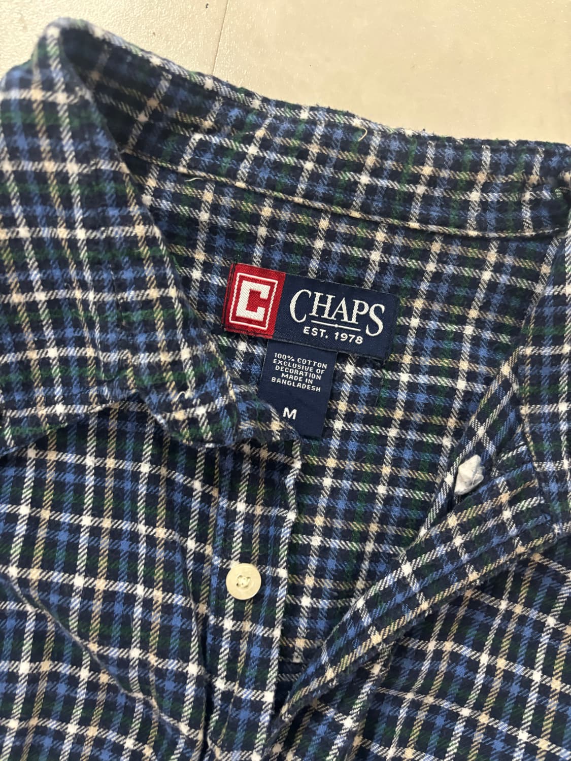 빈티지 체크 셔츠 상품이미지2