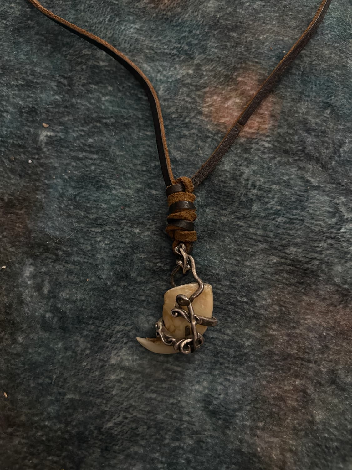 TTF✳️리얼 재규어 발톱 실버 핸드메이드 목걸이 상품이미지4