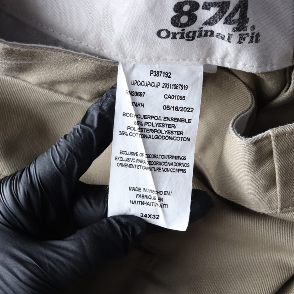 디키즈 874 베이지 치노 팬츠 34 상품이미지7