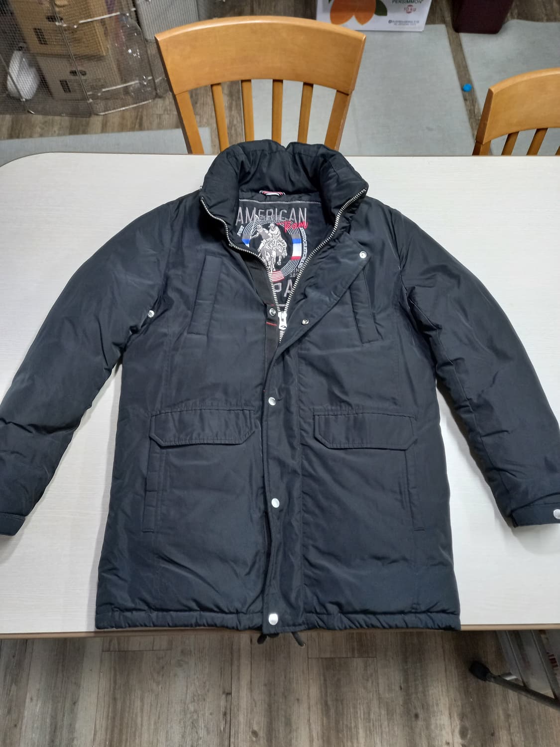 M95 USPA 구스다운 하프패딩 블랙 M-981 상품이미지1