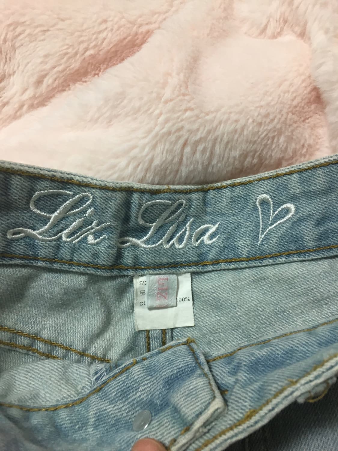 Lizlisa 리즈리사 프릴 데님 반바지 히메갸루 상품이미지2