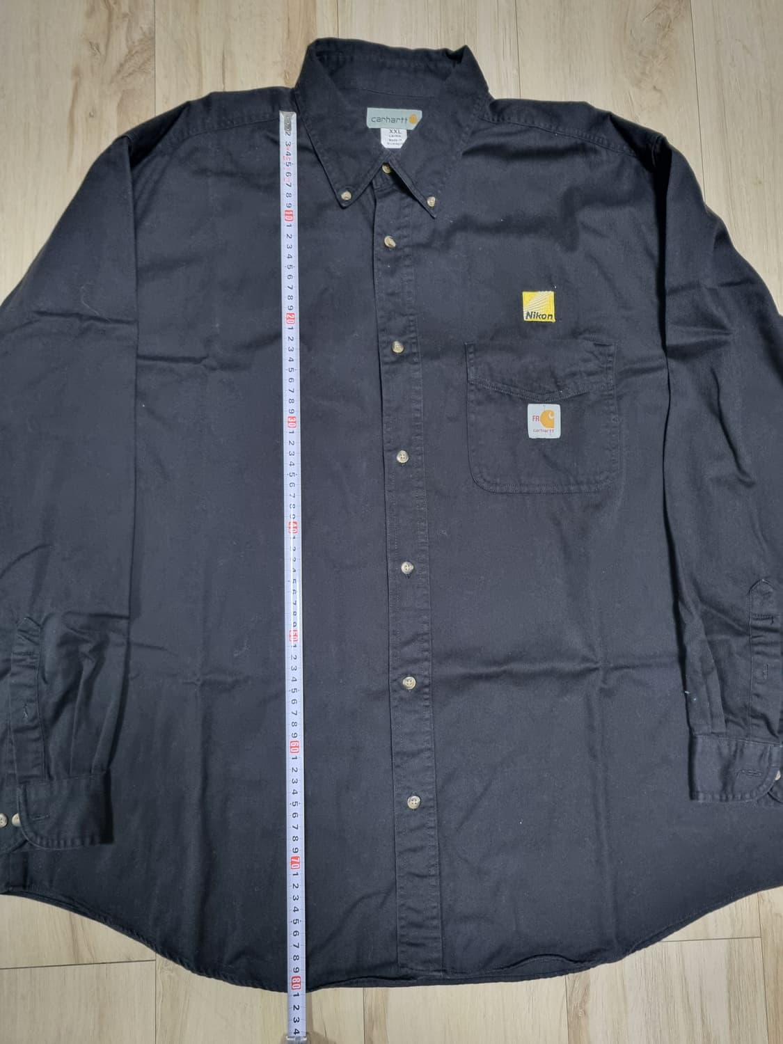 칼하트 코튼 워크셔츠(XXL) 니콘 패치 상품이미지4