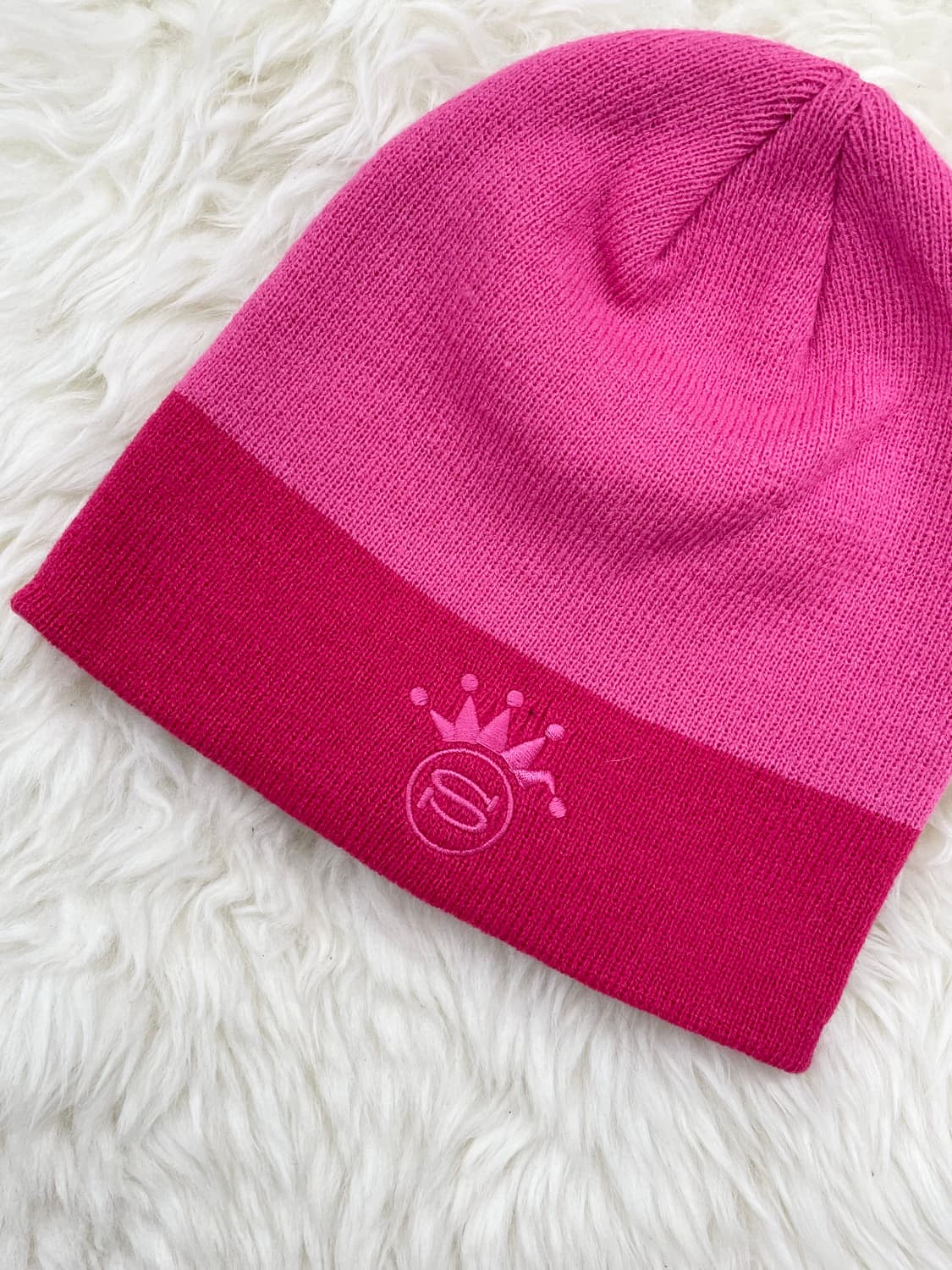 스투시 핑크 스컬캡 로고 자수 비니 상품이미지3