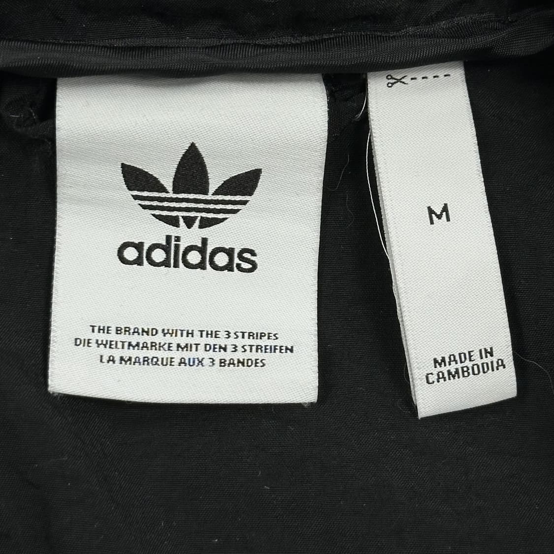 아디다스 트레포일 풀오버 블랙 바람막이 자켓 (M) 상품이미지6