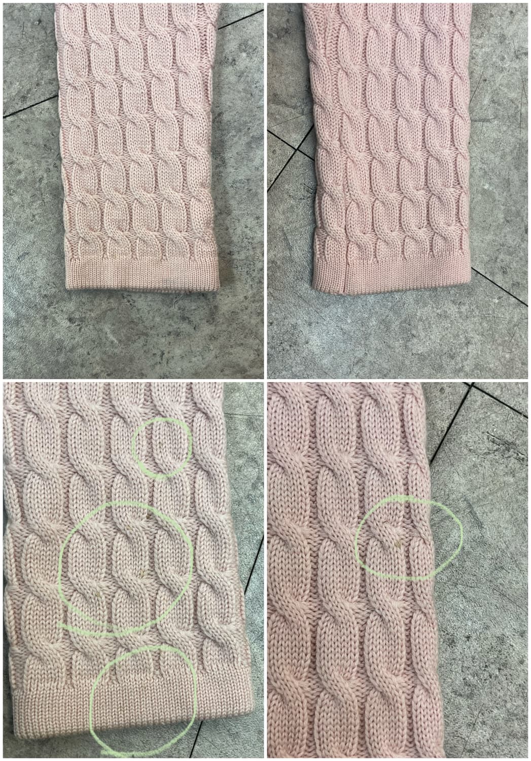 시스템 꽈배기 가디건 핑크 90 #csz3734 상품이미지10