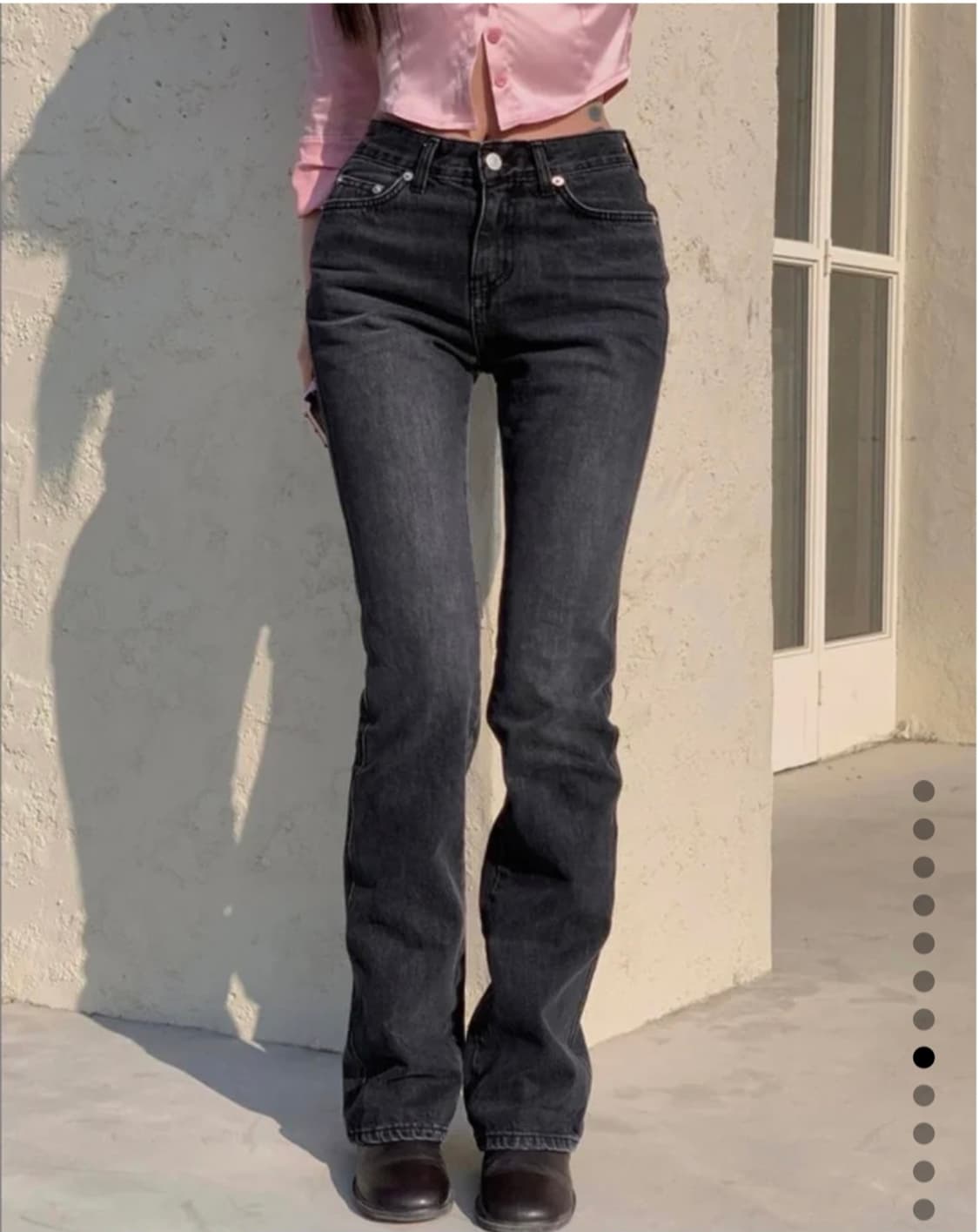 페일제이드 다크부츠컷 데님팬츠 상품이미지3