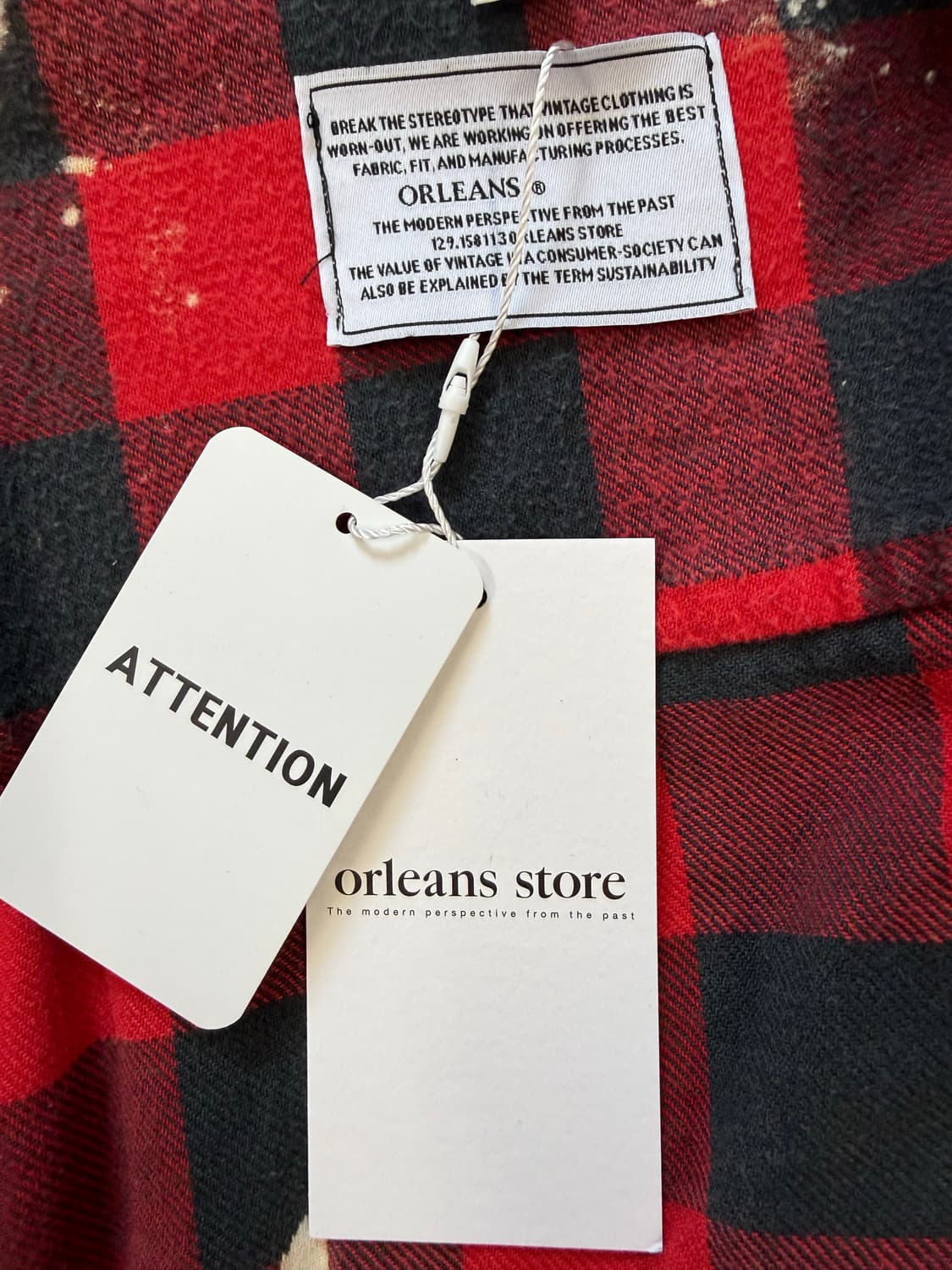 올리언스 스토어 리워크 체크셔츠 상품이미지3