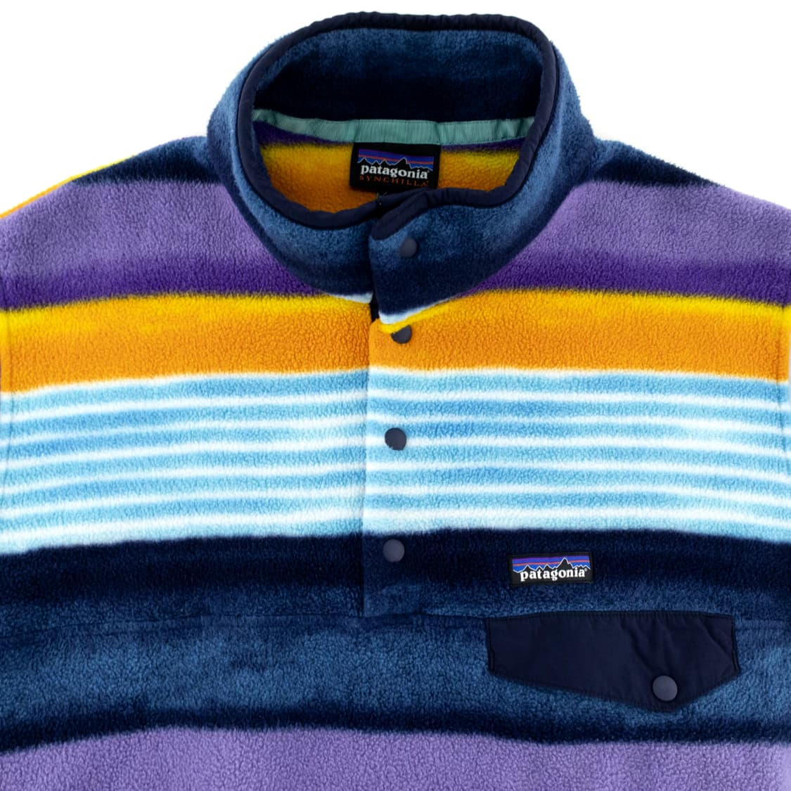 16SS 파타고니아 신칠라 스냅-T 퍼플/블루/옐로우 상품이미지3