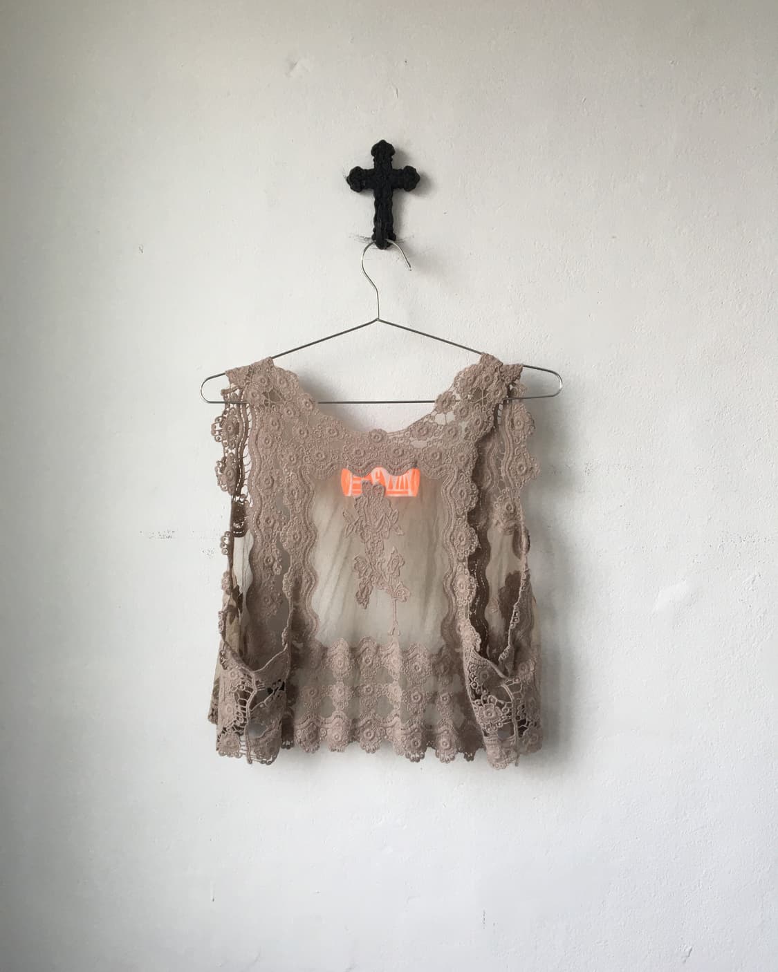 Crochet point open vest 상품이미지3