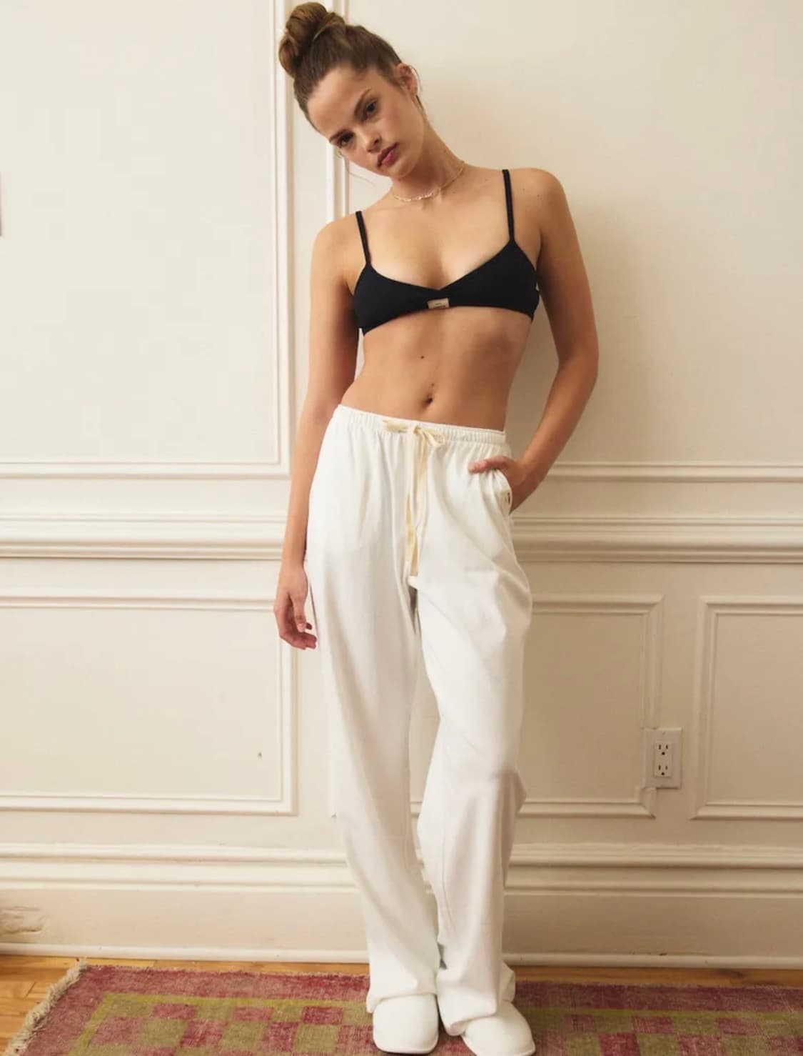 글로니 소프트팬츠 화이트m 새상품 상품이미지1