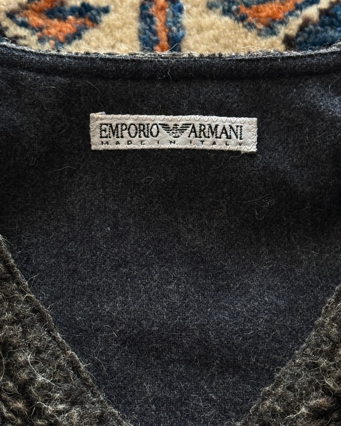 90s Emporio Armani Fleece Shearling 풀오버 상품이미지7