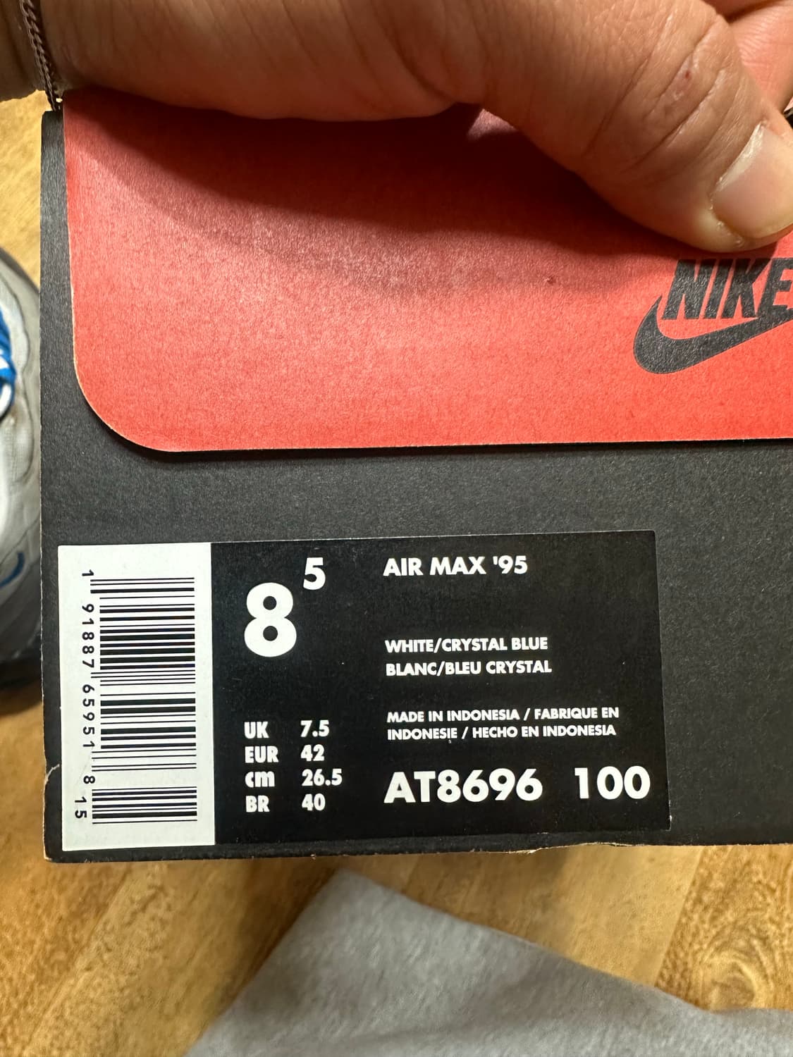 Nike airmax 95 Crystal Blue OG 상품이미지5