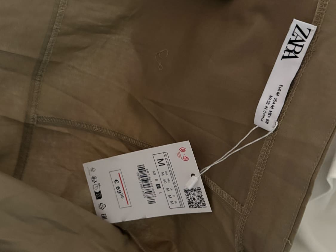 자라 버튼 프릴 포켓 미디 원피스 상품이미지2