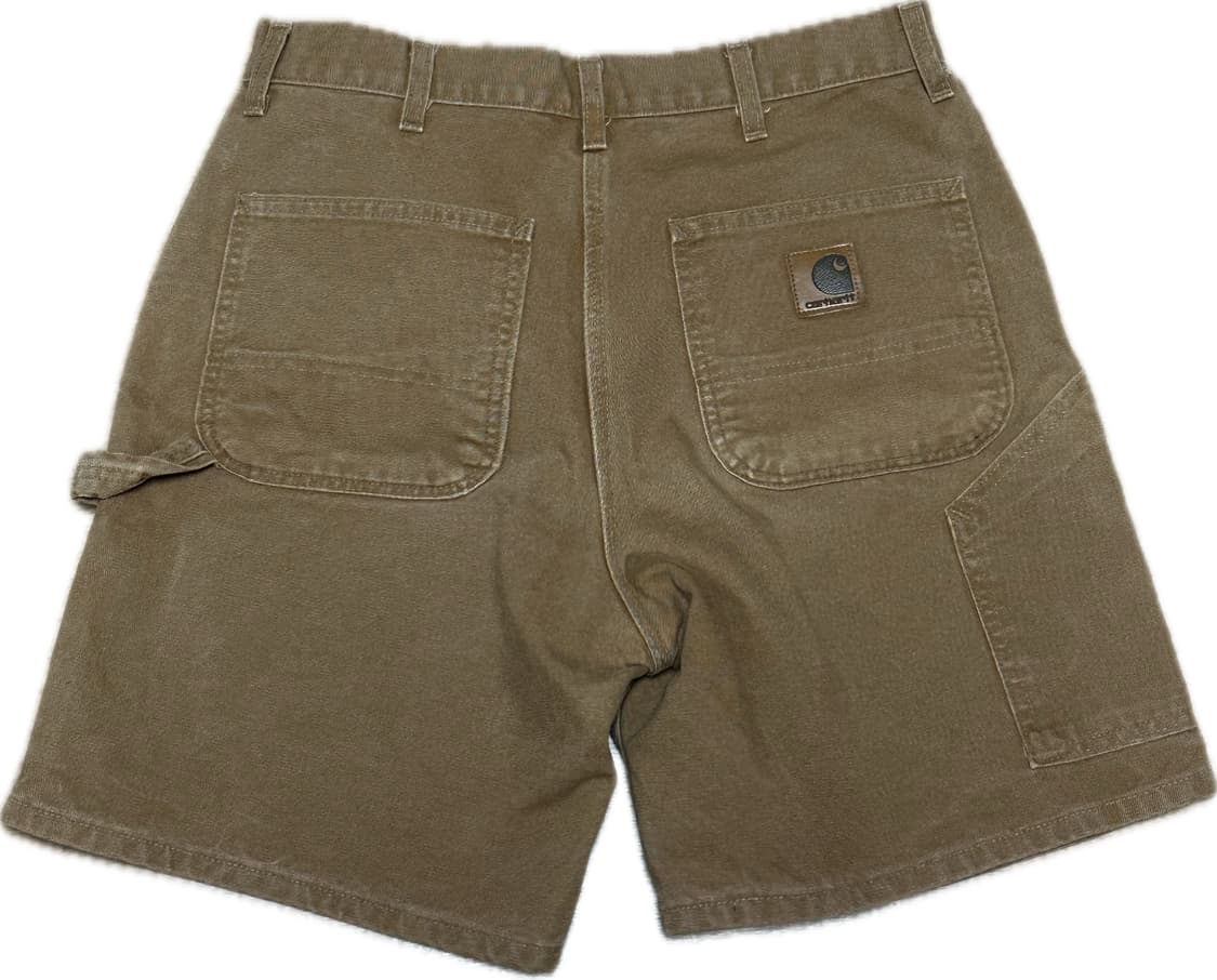 90s, 00s usa 칼하트 b25 워크 쇼츠 브라운 상품이미지2