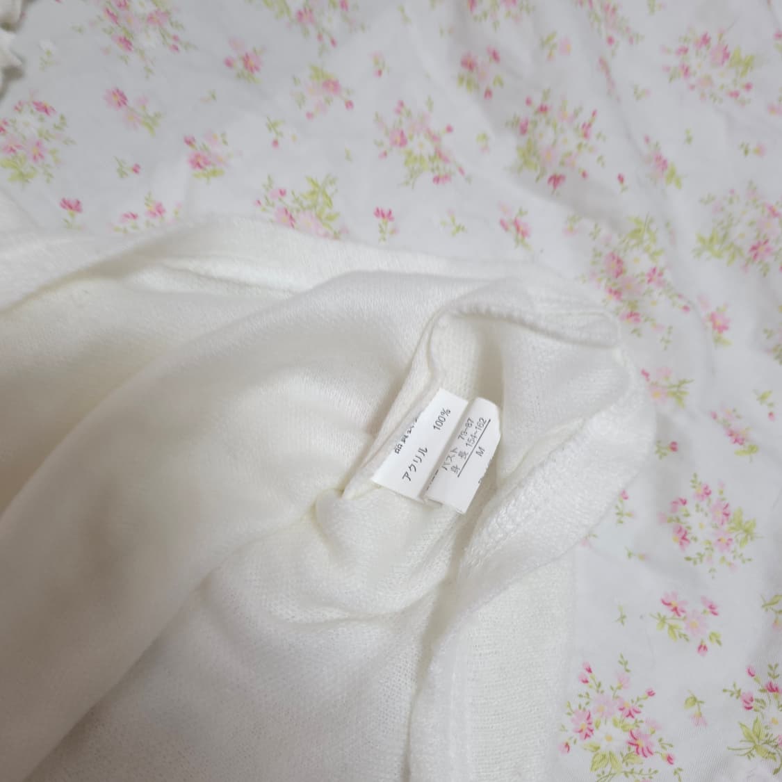 빈티지  화이트 리본 레이스 딱붙 로걀탑 히메갸루 풀문 리즈리사 상품이미지6