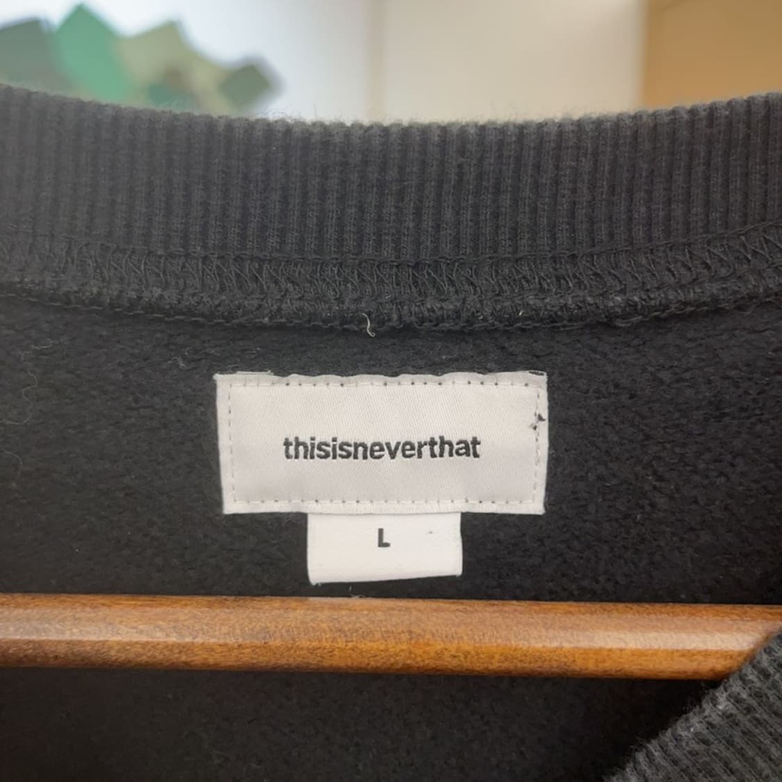 디스이즈네버댓 올드스쿨 유니크 키치 로고 기모 맨투맨 L C07971 상품이미지5