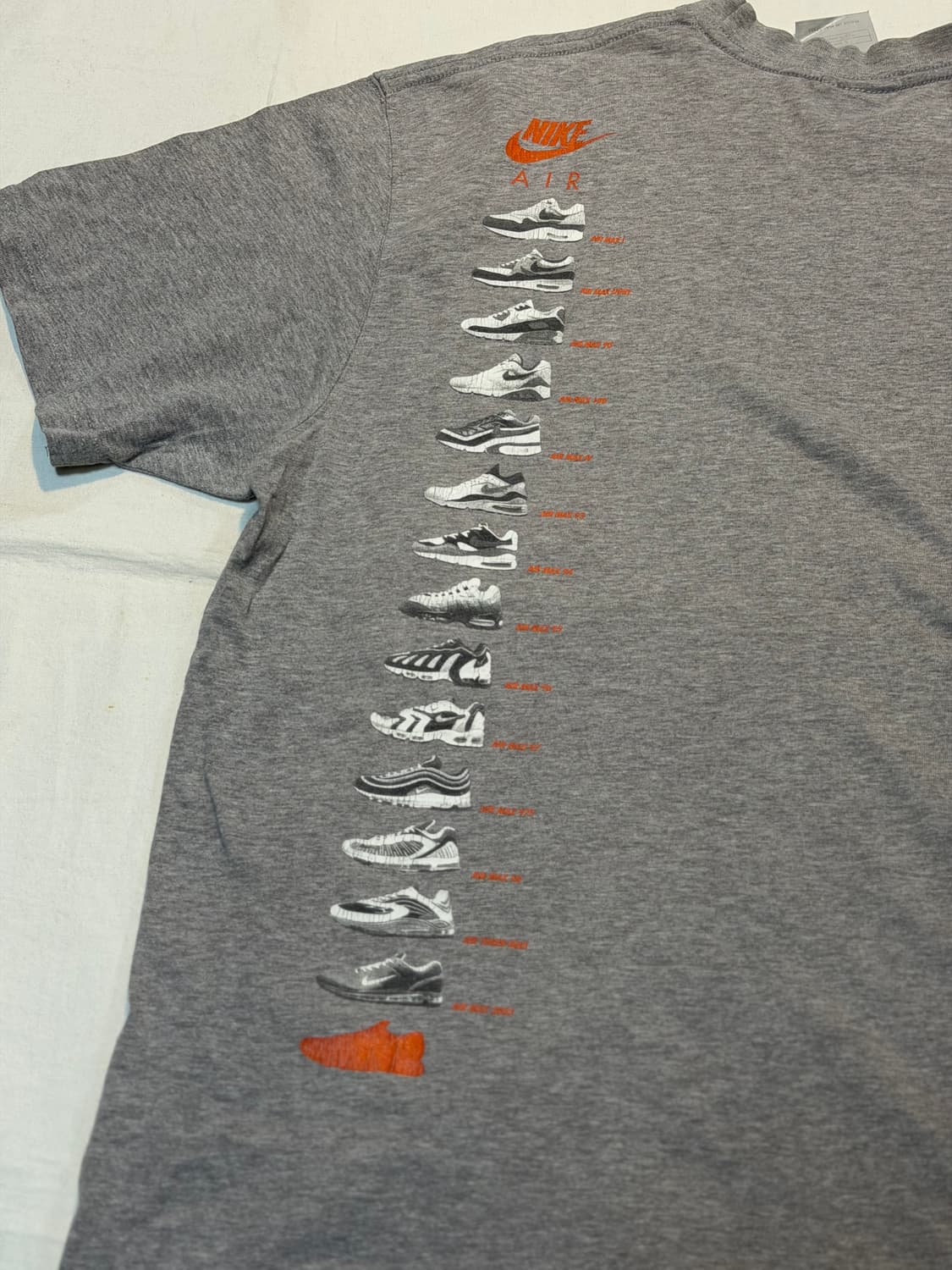 00s 나이키 에어 아카이브 빈티지 반팔 티셔츠 그레이 상품이미지6