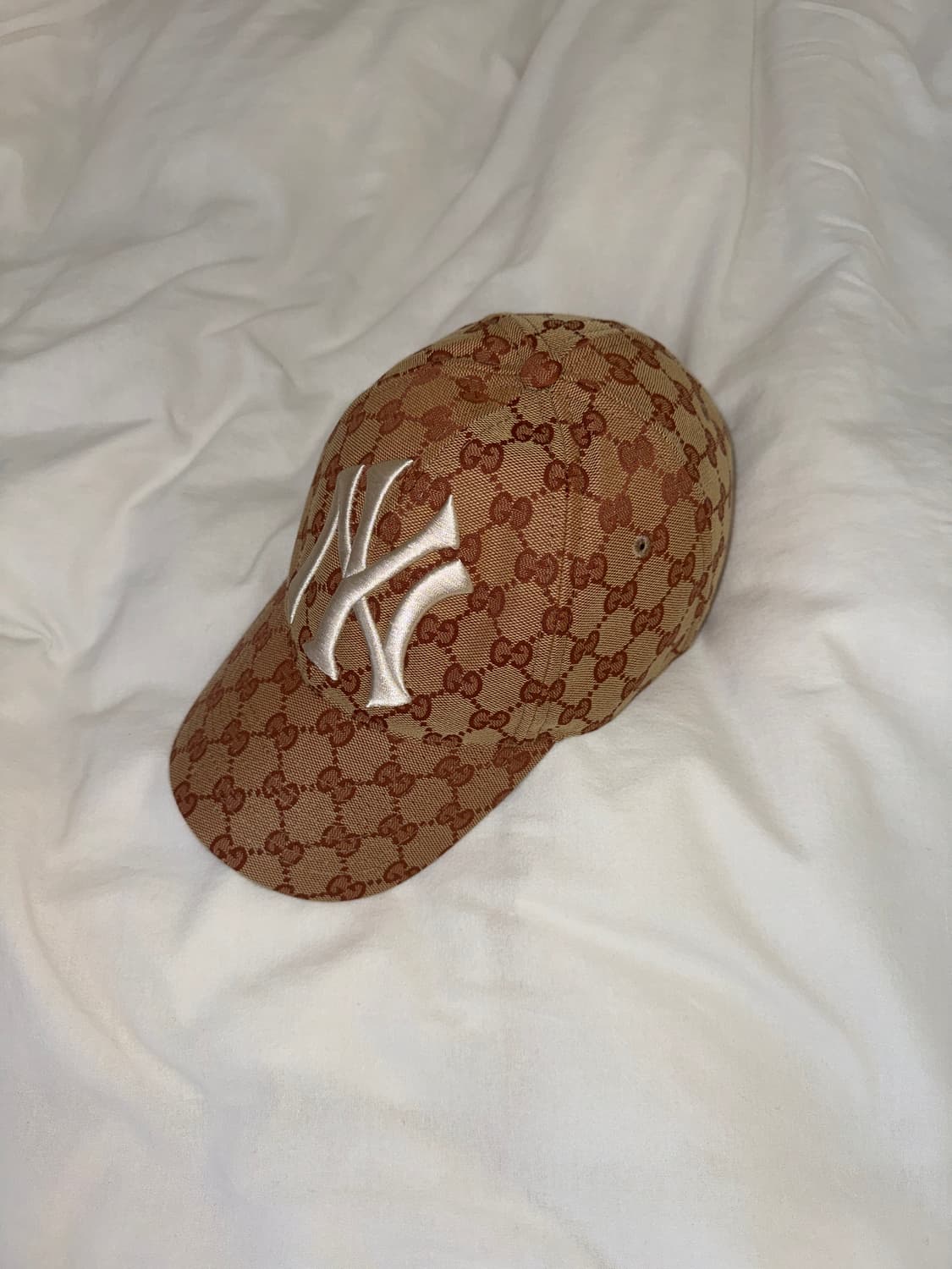 구찌)NY 양키스 볼캡 모자 GG 패턴 볼캡 상품이미지2