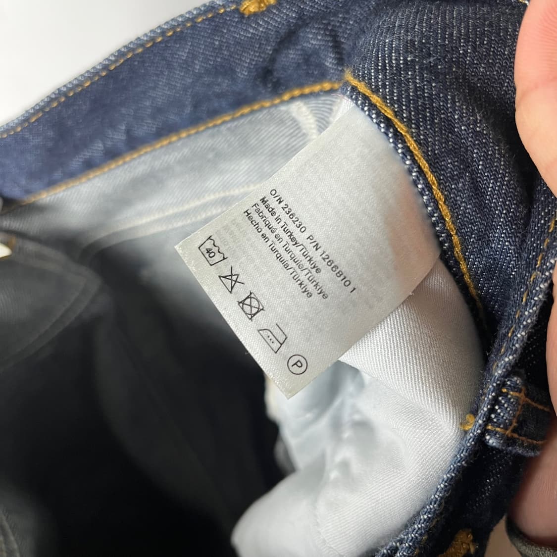 [Cos] 코스 웨스턴 배럴 레그 데님 더블니팬츠 상품이미지6