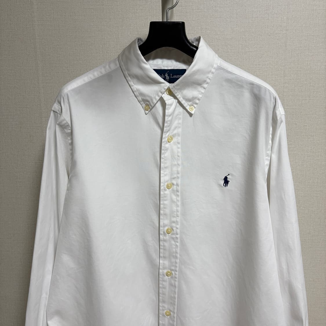 폴로 랄프로렌 클래식핏 코튼 셔츠 / 화이트, L 상품이미지2