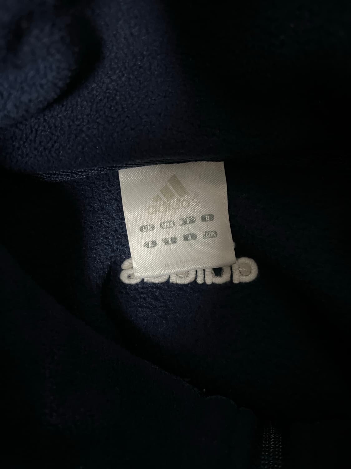 (L) 00s 아디다스 뉴욕 양키스 양키즈 플리스 후리스 반집업 상품이미지3