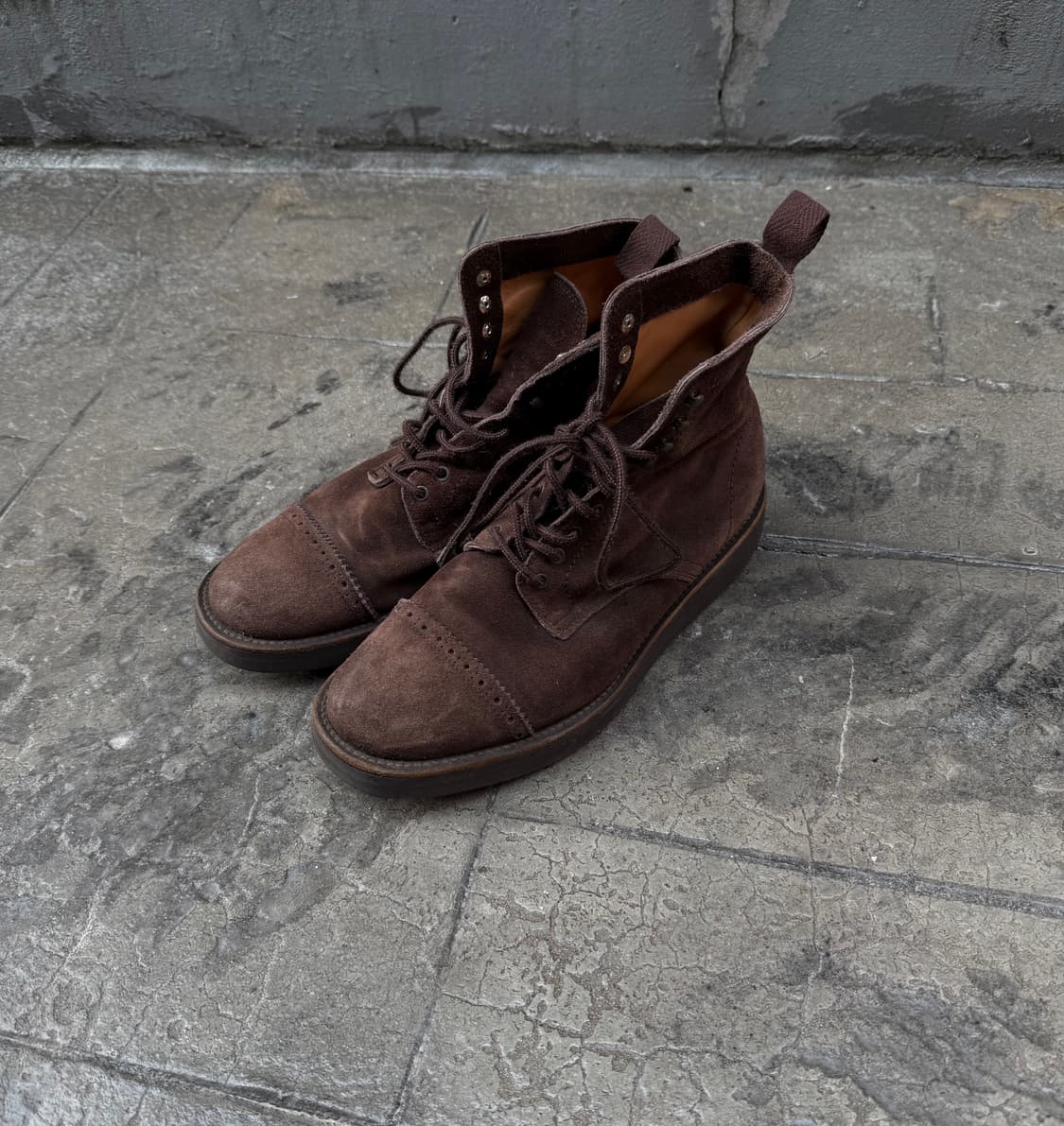 꼼데가르송 옴므 윙팁 비브람 스웨이드 부츠 상품이미지1