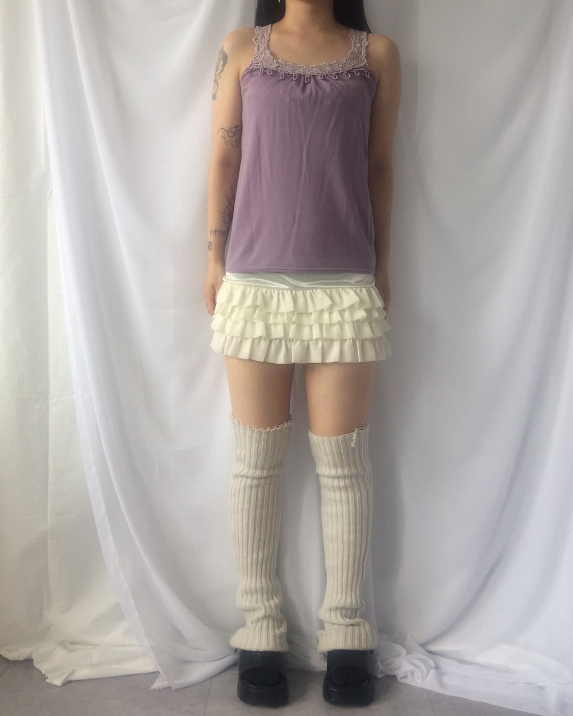 Back lace point sleeveless 상품이미지8