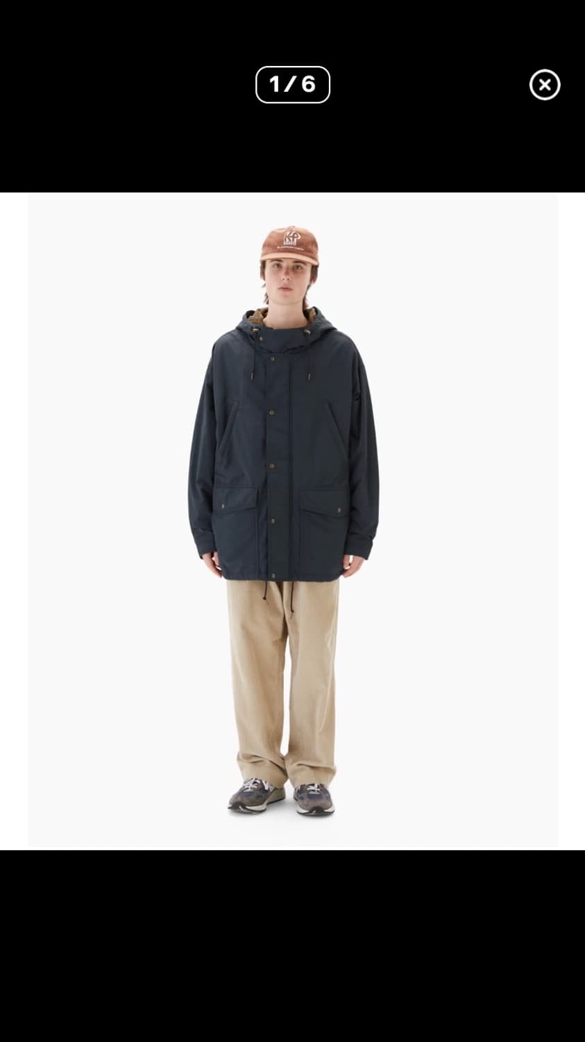 [L] 카키스 우즈맨 파카 네이비 상품이미지1