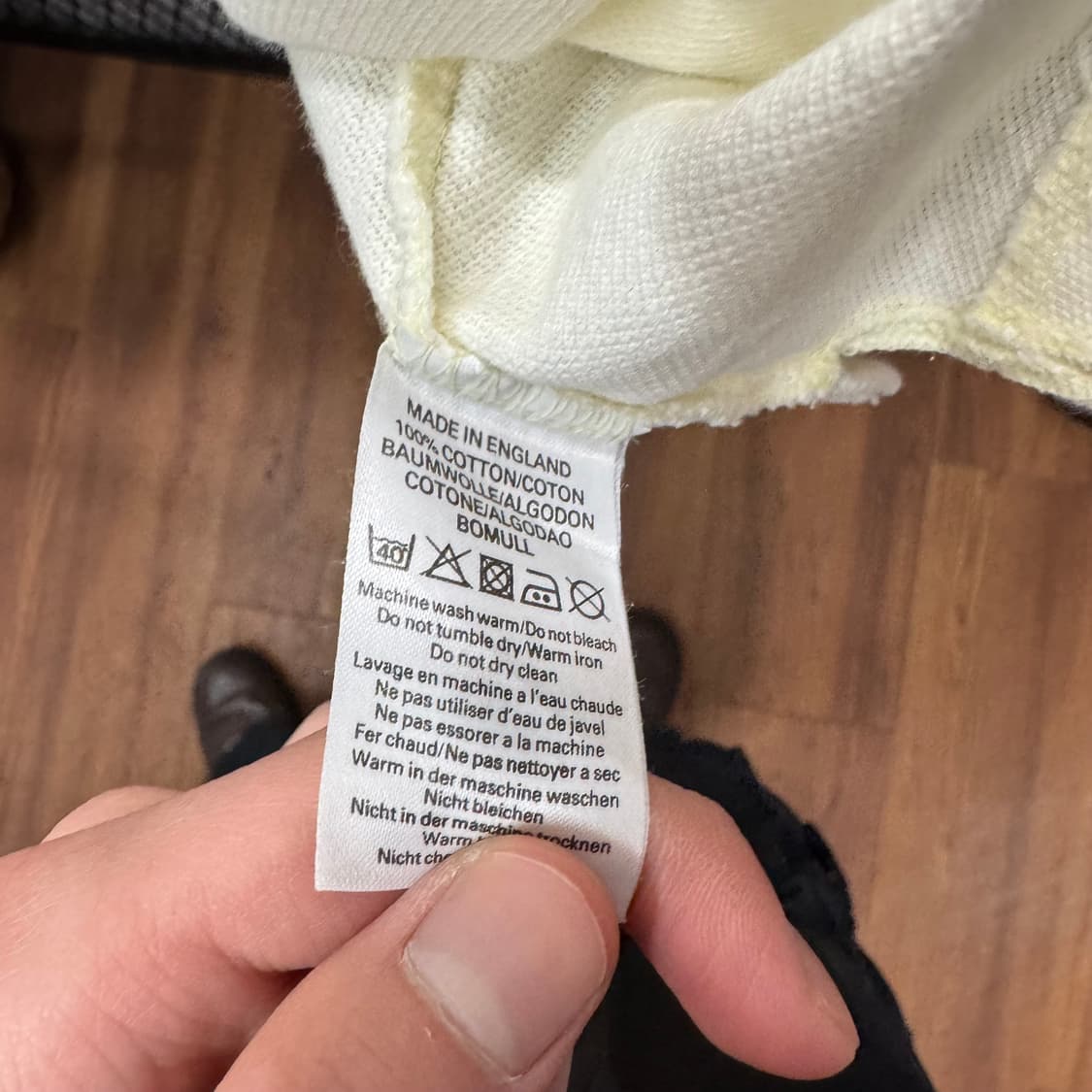 90s 버버리 PK 티셔츠 전면 월계수 기사 로고 포인트 화이트 상품이미지7