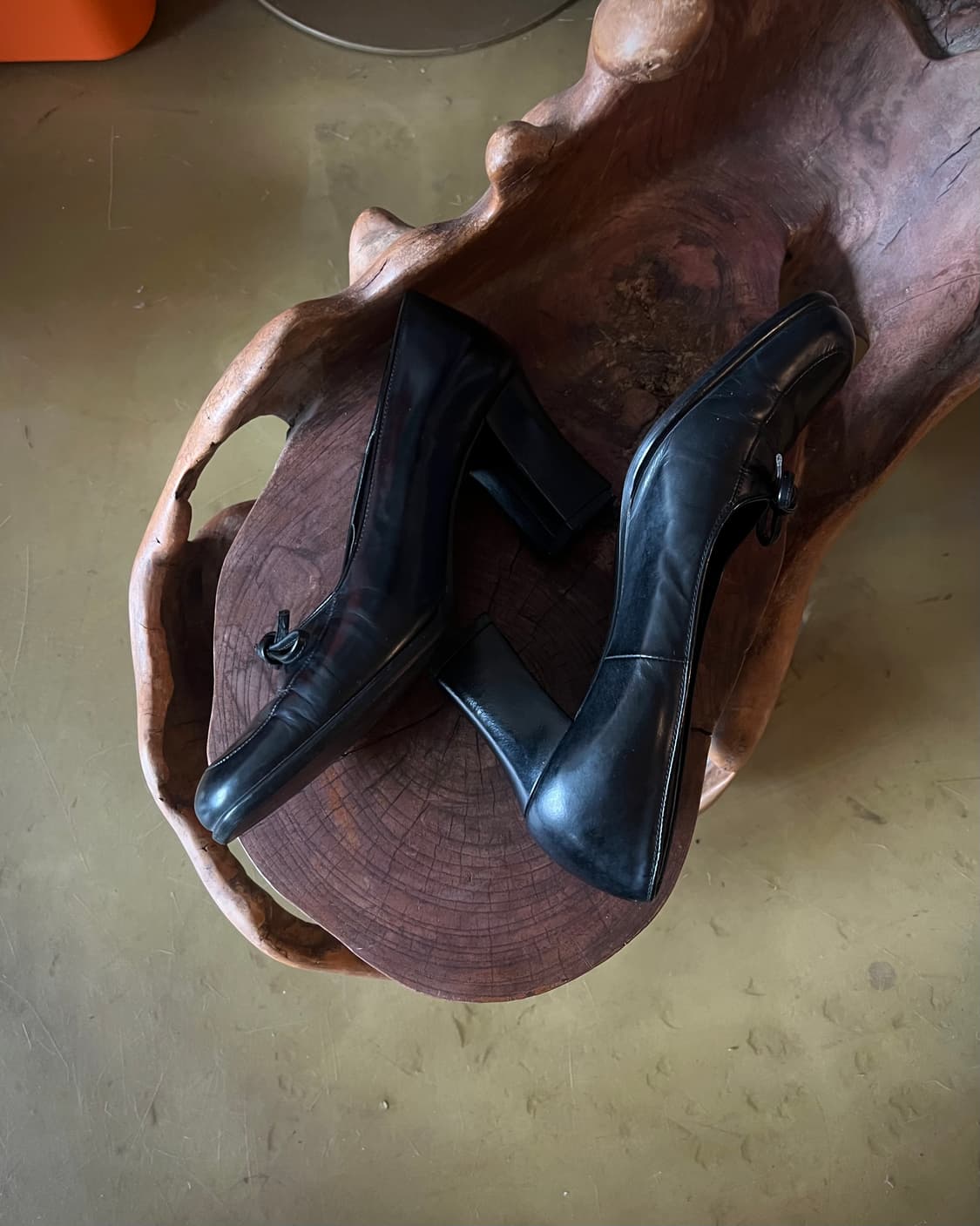 1990s SONIA RYKIEL Old Square Toe Pumps  상품이미지5