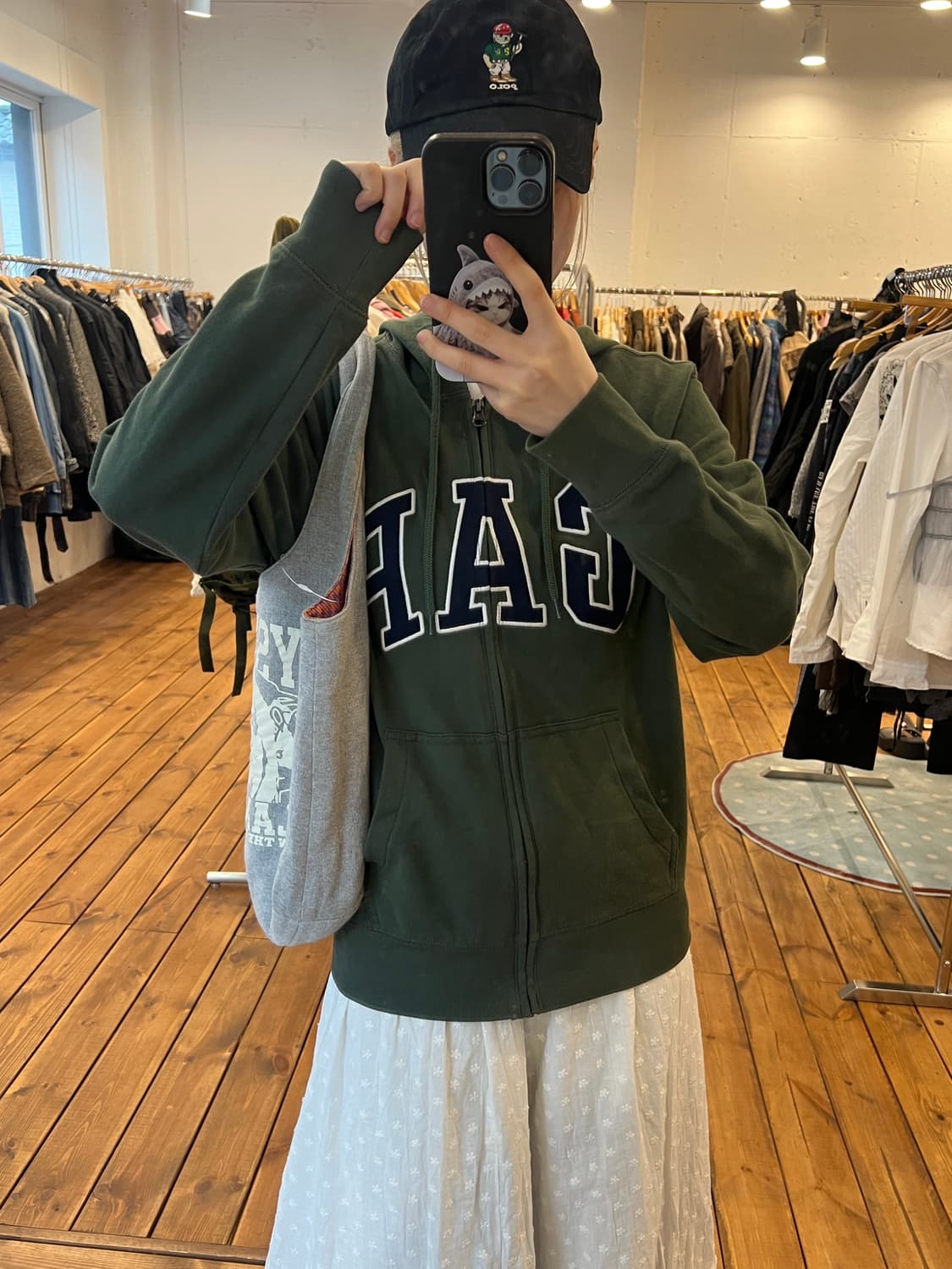 GAP 카키 후드집업 상품이미지5