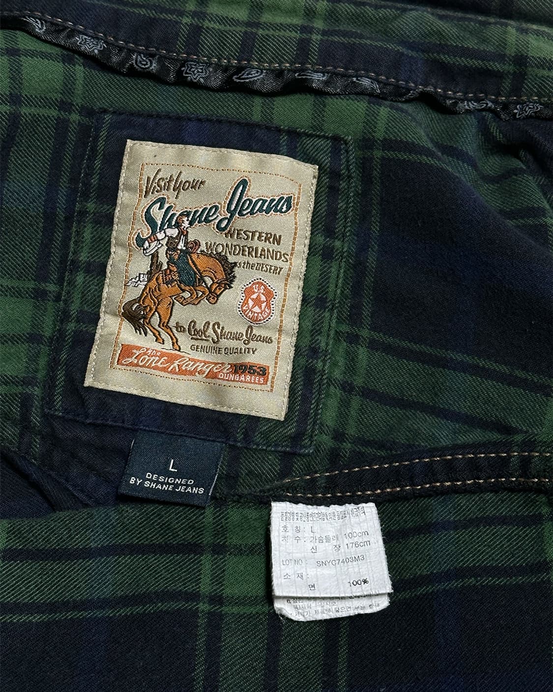 쉐인진스 체크 셔츠 상품이미지4