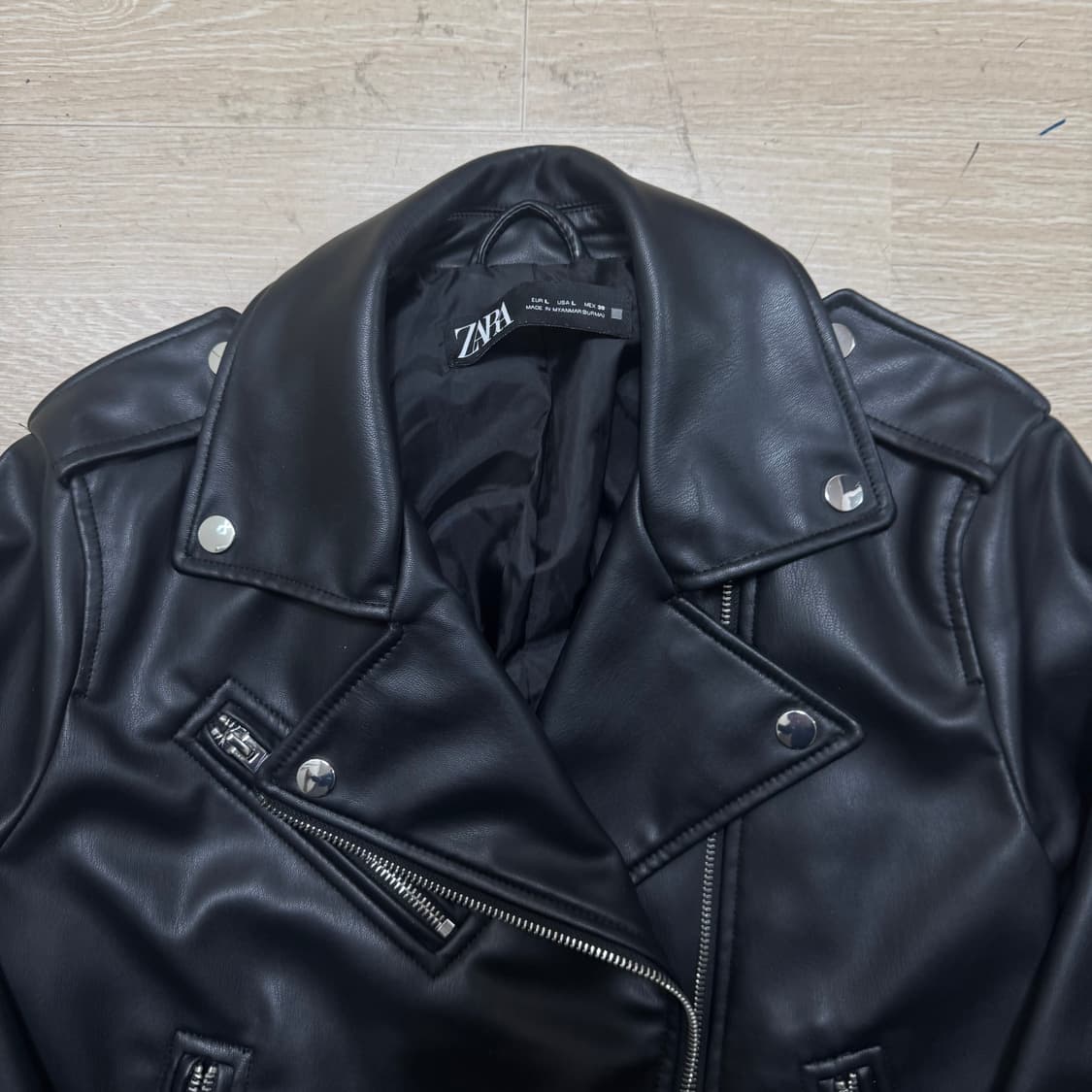 자라 싱글라이더 가죽자켓 상품이미지2